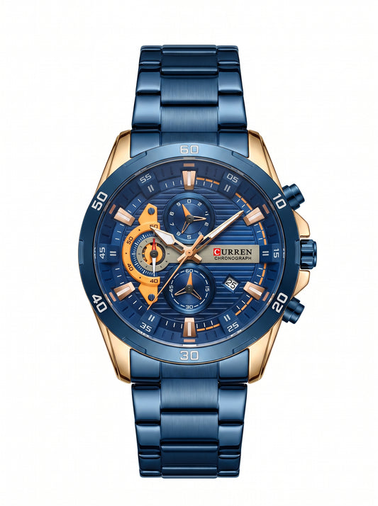 Reloj CURREN 8402 Azul Acero Inoxidable