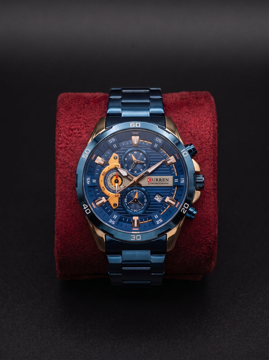 Reloj CURREN 8402 Azul Acero Inoxidable