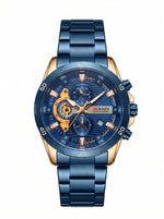 Reloj CURREN 8402 Azul Acero Inoxidable