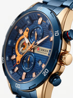 Reloj CURREN 8402 Azul Acero Inoxidable